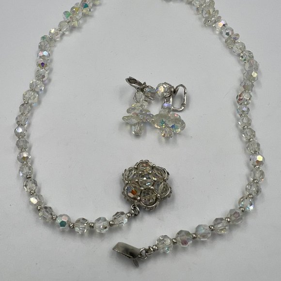 Sherman Set Swarovski Crystal Aurora Necklace - Picture 2 of 10